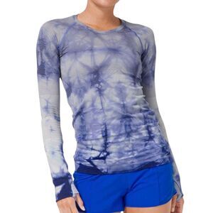 Lululemon Swiftly Tech Long Sleeve 2.0 *Wash *Shibori Stripe Midnight Orchid